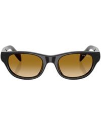 Prada - Eyewear Oval Frame Sunglasses - Lyst