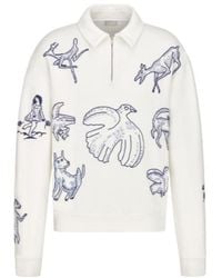Dior - Sweatshirt With Zipped Collar - Lyst