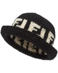 Fendi - Ff Cotton Cloche Hat - Lyst