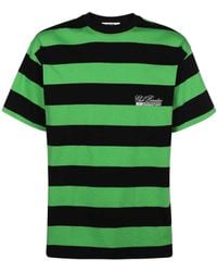 MSGM - Club Paradiso Stripe T-Shirt - Lyst