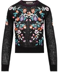 Valentino - Embroidered Logo Pullover - Lyst