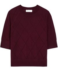 Dries Van Noten - Tuan Diamond-Stitch Merino Wool Top - Lyst