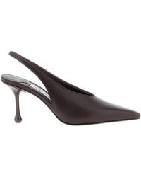 Jimmy Choo - Isa 80 Slingback Pointed-Toe Pumps - Lyst