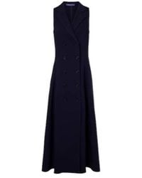 Ralph Lauren - Alecia Cotton-Blend Midi Dress - Lyst
