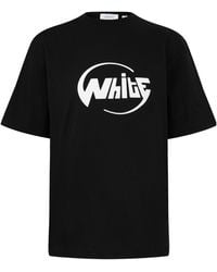 Off-White c/o Virgil Abloh - Round-Neck Short-Sleeved Shirt - Lyst