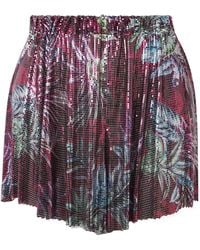 Rabanne - Rabanne Palm Tree Printed Mesh Shorts - Lyst