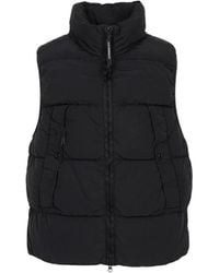 C.P. Company - Zippered Down Vest - Lyst