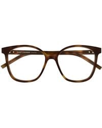 Saint Laurent - Eyewear Geometric Frame Glasses - Lyst