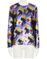 Valentino - Crew Neck Long-Sleeved Casual Jacket - Lyst