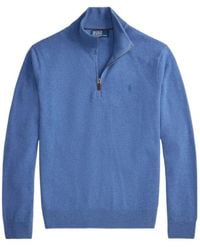 Polo Ralph Lauren - Merino Wool Knit Quarter-Zip Sweater - Lyst