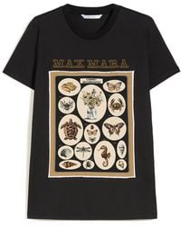 Max Mara - Cotton Embroidered T-Shirt - Lyst