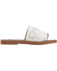 Chloé - Chloé Woody Flat Mules - Lyst