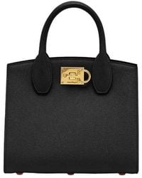 Ferragamo - Ferragamo Studio Box Tote Bag - Lyst