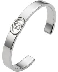 Gucci - Interlocking Bangle Bracelet - Lyst