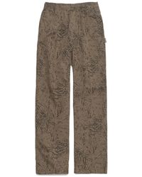 Stussy - Stüssy Patterned Straight-Leg Trousers - Lyst
