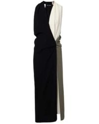 Proenza Schouler - Elsa Draped Crêpe Midi Dress - Lyst