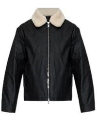AllSaints - Boston Shearling Collar Jacket - Lyst