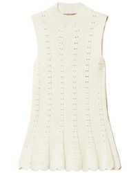Twinset - Mock-Neck Scalloped-Trim Top - Lyst