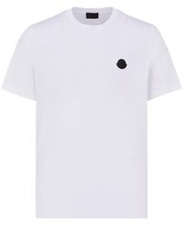 Moncler - Logo Detailed Crewneck T-Shirt - Lyst