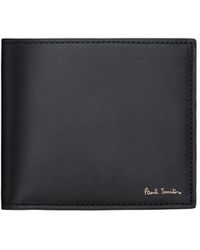 Paul Smith - Leather 'signature Stripe' Interior Billfoldcoin Wallet - Lyst