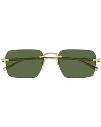 Gucci - Eyewear Frameless Rectangular Sunglasses - Lyst