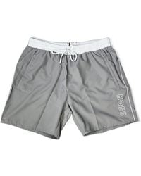 BOSS - Lace-Up Shorts - Lyst