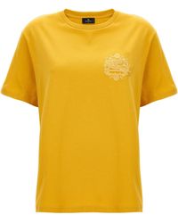 Tシャツ・カットソー ETRO Woman T-Shirt Multicolor WRMA0006AK786 W0111 etro-WHITE-PRINT-2-Summer-