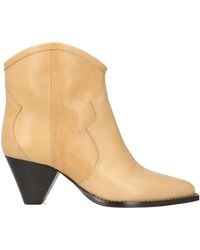Isabel Marant - Minimalist Solid Leather Ankle Boots - Lyst