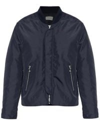 Officine Generale - Officine Générale Efy Zip-Up Bomber Jacket - Lyst