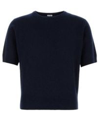 Jil Sander - Short Sleeve Knitted Sweater - Lyst
