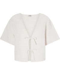 STAUD - Linen Blouse - Lyst