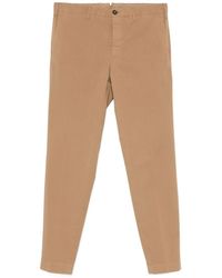 Incotex - Pressed-Crease Tapered Trousers - Lyst