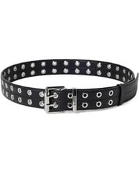 Ganni - Double Eyelet Belt - Lyst