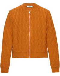 Prada - Wool And Alpaca Cardigan - Lyst