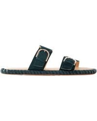 Gabriela Hearst - Round-Toe Flat Sandals - Lyst