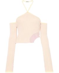 Gcds - Comma Asymmetric Ribbed Top - Lyst