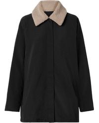 Tibi - Shearling-Collar Jacket - Lyst