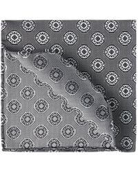Brunello Cucinelli - Medallion Design Pocket Square Scarf - Lyst