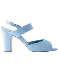 Manolo Blahnik - Suede Slingback Sandals - Lyst