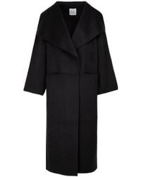 TOTEME - Totême Side-Slit Draped Coat - Lyst