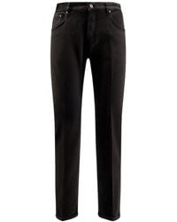 Pt Pantaloni - Pt Torino Logo Patch Slim Jeans - Lyst