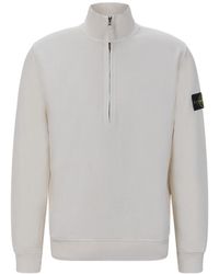 Stone Island - Quarter-Zip Sweatshirt - Lyst