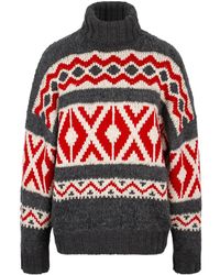Brunello Cucinelli - High-Neck Long-Sleeved Sweater - Lyst