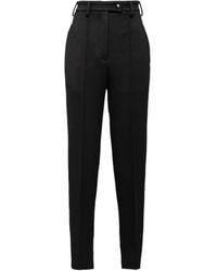 Prada - Pleated Tailored Trousers - Lyst
