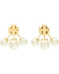Tory Burch - Kira Post-Back Pearl Earrings - Lyst