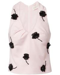 ShuShu/Tong - Floral-Appliqué Top - Lyst