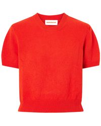 &Daughter - Woolen Knitted Short-Sleeved Shirt - Lyst