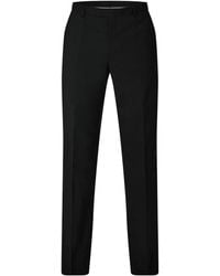 BOSS - Solid Color Casual Trousers - Lyst