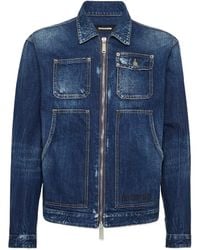 DSquared² - Semplice Carpenter Distressed Jean Jacket - Lyst