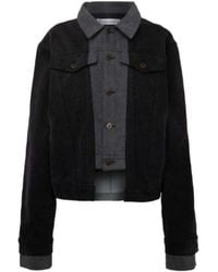 JW Anderson - Logo-Appliqué Layered Denim Jacket - Lyst